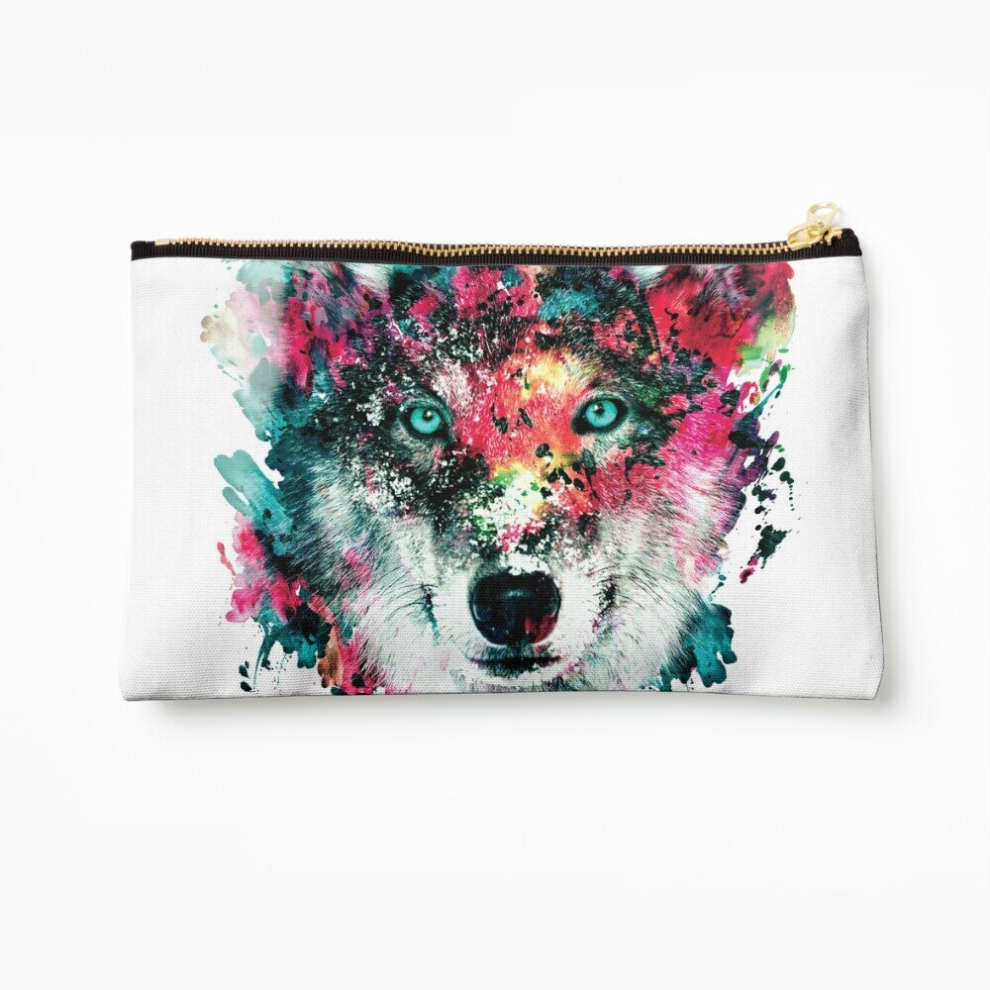 Whibos Makeup Bag Wolf Ii Cosmetic Organizer Tyvek Paper Bags Zipper Pouch