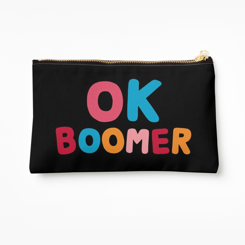 Whibos Makeup Bag Ok Boomer Cosmetic Organizer Tyvek Paper Bags Zipper Pouch