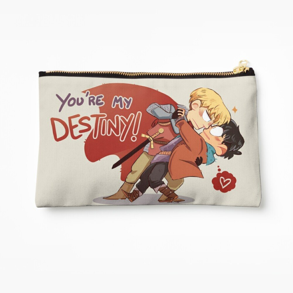 Whibos Makeup Bag You're My Destiny _ Merlin Cosmetic Organizer Tyvek Paper Bags Zipper Pouch