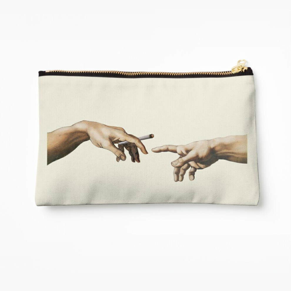 Whibos Makeup Bag Joint Pass - The Creation Of Adam Cosmetic Organizer Tyvek Paper Bags Zipper Pouch
