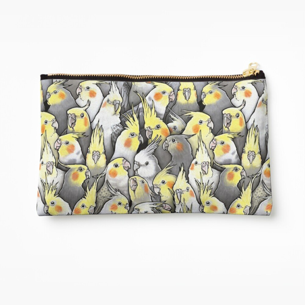 Whibos Makeup Bag Cockatiels Galore Cosmetic Organizer Tyvek Paper Bags Zipper Pouch