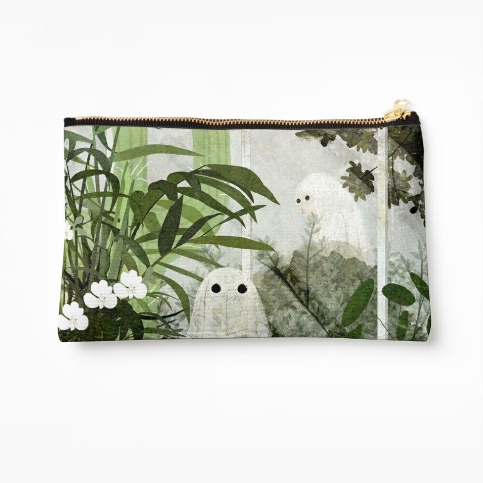 Whibos Makeup Bag There's A Ghost In The Greenhouse Again Cosmetic Organizer Tyvek Paper Bags Zipper Pouch