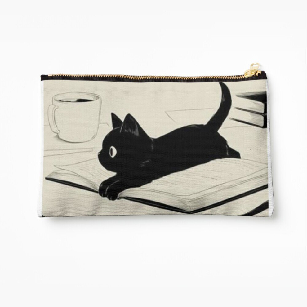 Whibos Makeup Bag Little Cat Cosmetic Organizer Tyvek Paper Bags Zipper Pouch