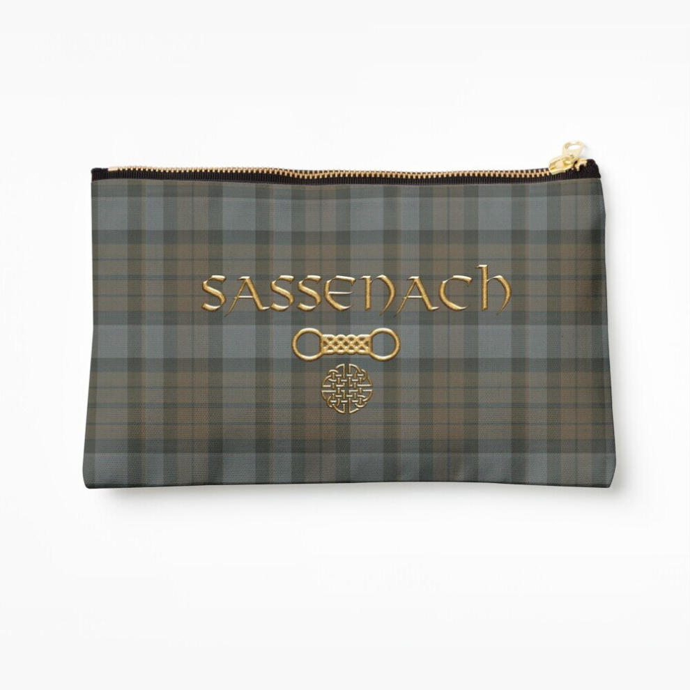 Whibos Makeup Bag Tartan Sassenach Cosmetic Organizer Tyvek Paper Bags Zipper Pouch