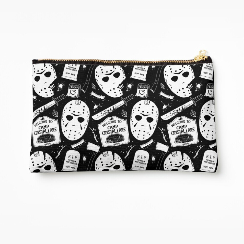 Whibos Makeup Bag Welcome Campers! Cosmetic Organizer Tyvek Paper Bags Zipper Pouch