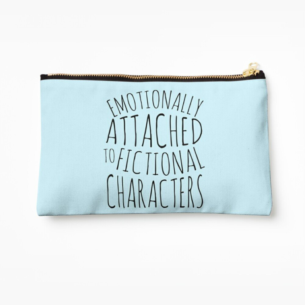 Whibos Black Makeup Bag Emotionally Attached To Fictional Characters # Cosmetic Organizer Tyvek Paper Bags Zipper Pouch