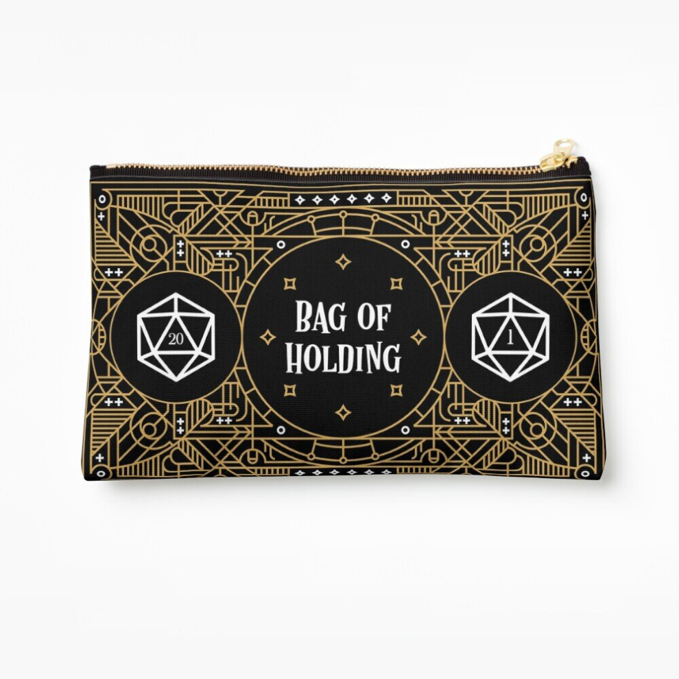 Whibos Makeup Bag Polyhedral Dice Bag Of Holding Tabletop Rpg Gaming Cosmetic Organizer Tyvek Paper Bags Zipper Pouch