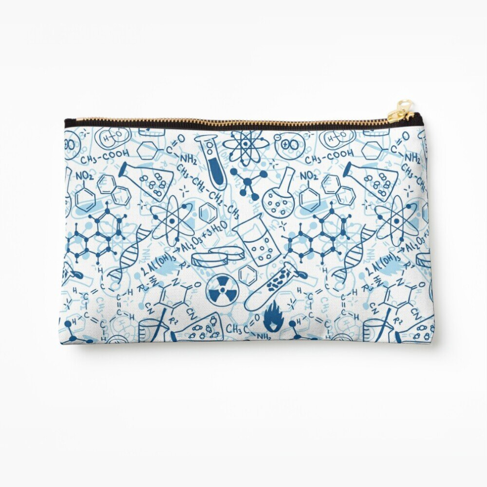 Whibos Makeup Bag Chemistry Cosmetic Organizer Tyvek Paper Bags Zipper Pouch