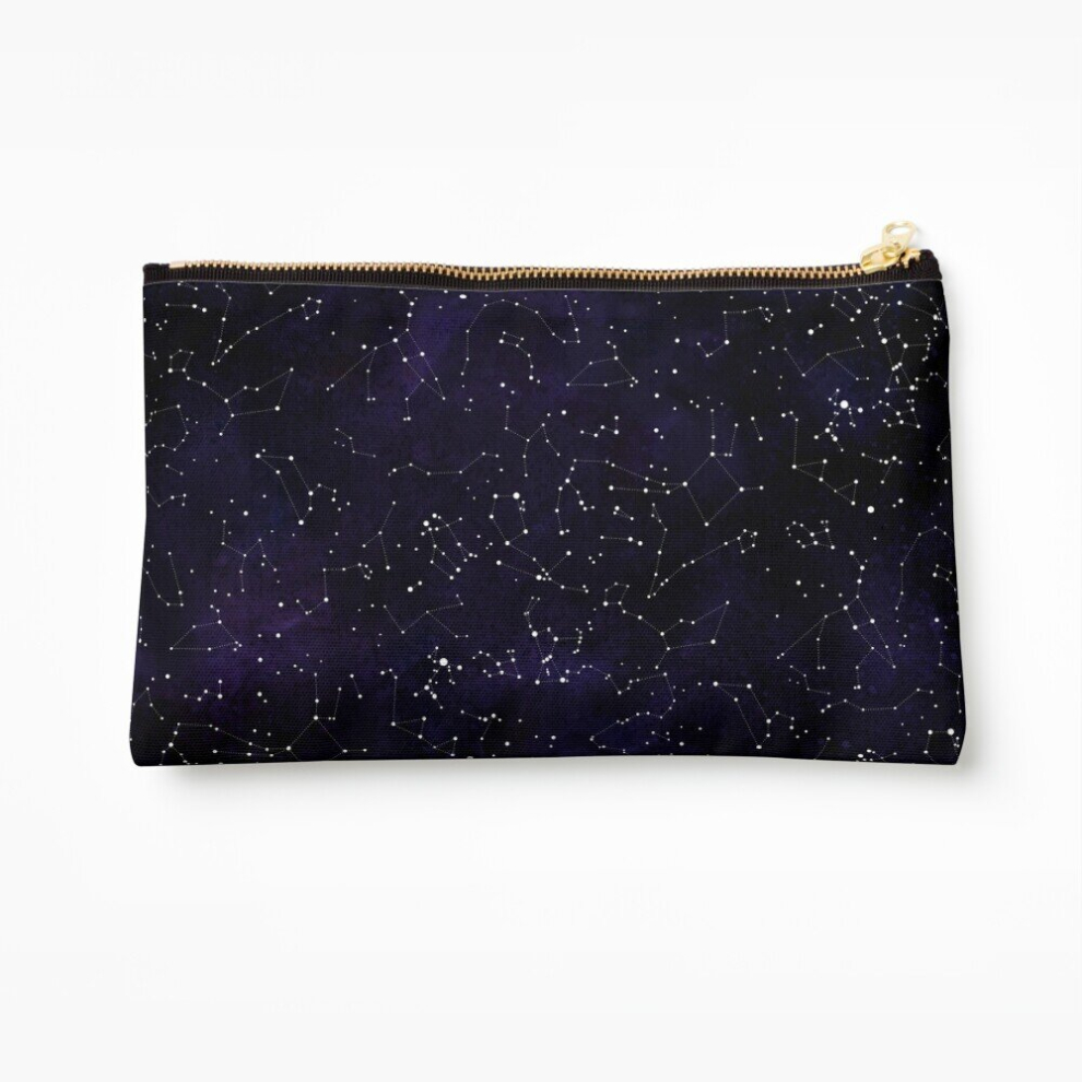 Whibos Makeup Bag Northern Hemisphere Constellations Cosmetic Organizer Tyvek Paper Bags Zipper Pouch