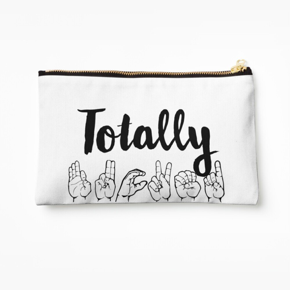 Whibos Makeup Bag Totally F*Cked Cosmetic Organizer Tyvek Paper Bags Zipper Pouch