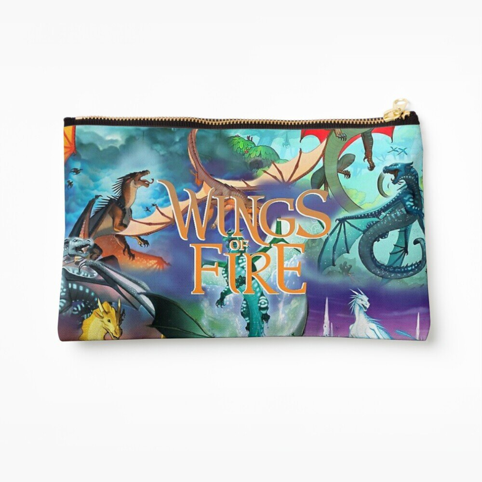 Whibos Makeup Bag Wings Of Fire All Dragon Series Cosmetic Organizer Tyvek Paper Bags Zipper Pouch