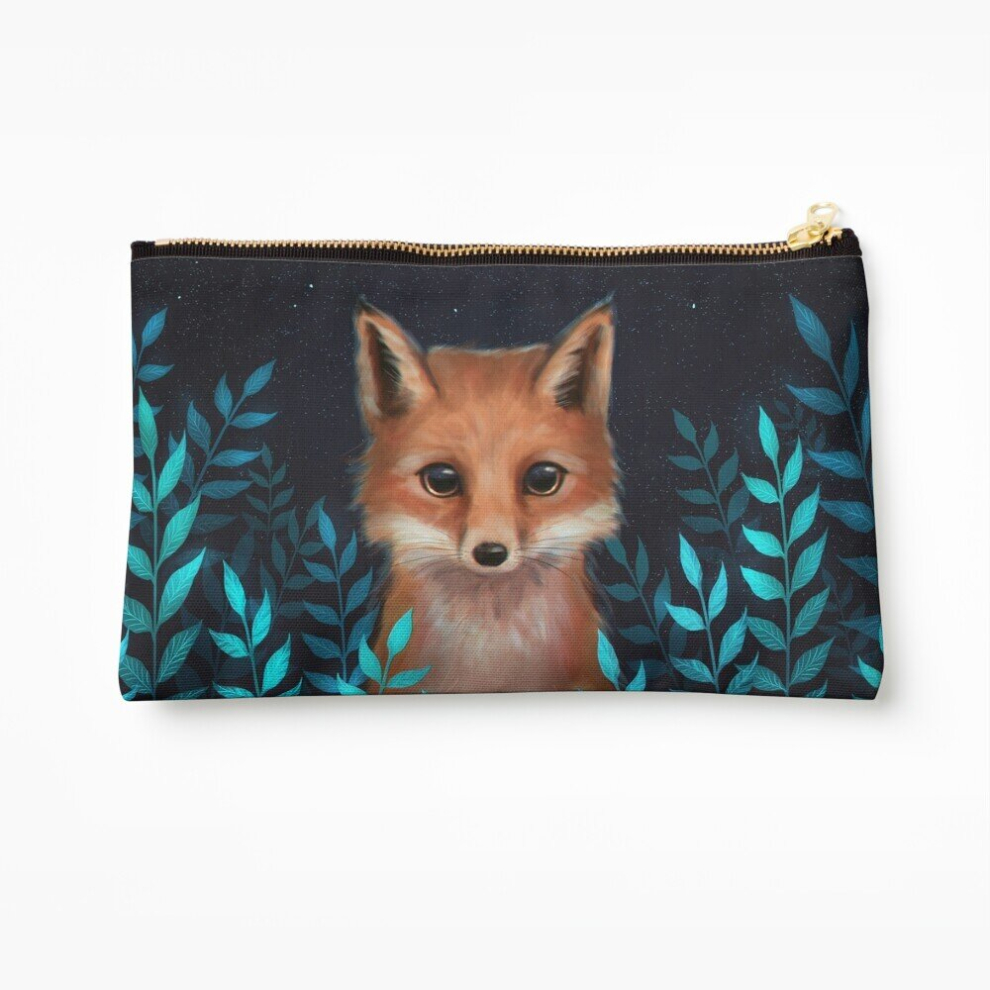 Whibos Makeup Bag Fox Cosmetic Organizer Tyvek Paper Bags Zipper Pouch