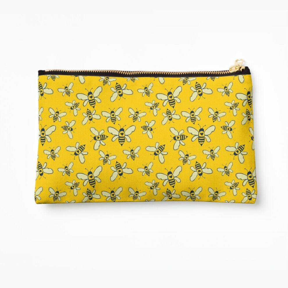 Whibos Makeup Bag Honey Makers Cosmetic Organizer Tyvek Paper Bags Zipper Pouch