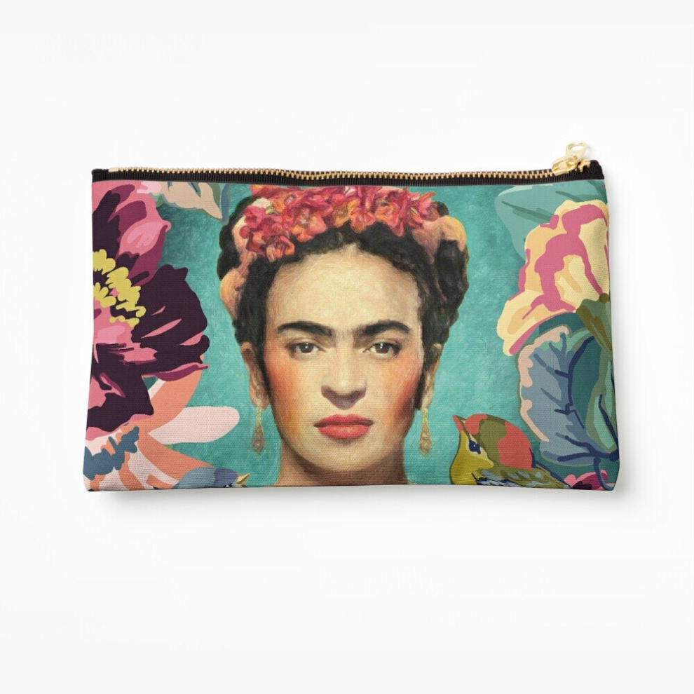 Whibos Makeup Bag Frida Kahlo V Cosmetic Organizer Tyvek Paper Bags Zipper Pouch