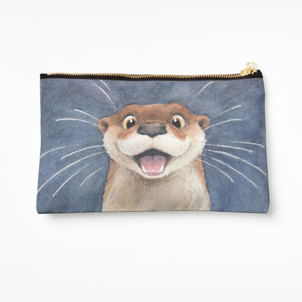 Whibos Makeup Bag Otter! Cosmetic Organizer Tyvek Paper Bags Zipper Pouch