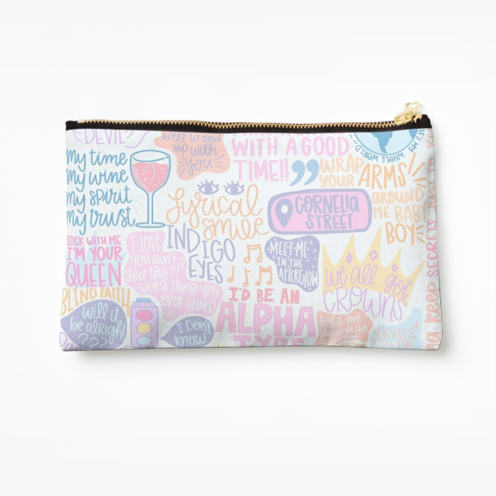 Whibos Makeup Bag Lover Cosmetic Organizer Tyvek Paper Bags Zipper Pouch
