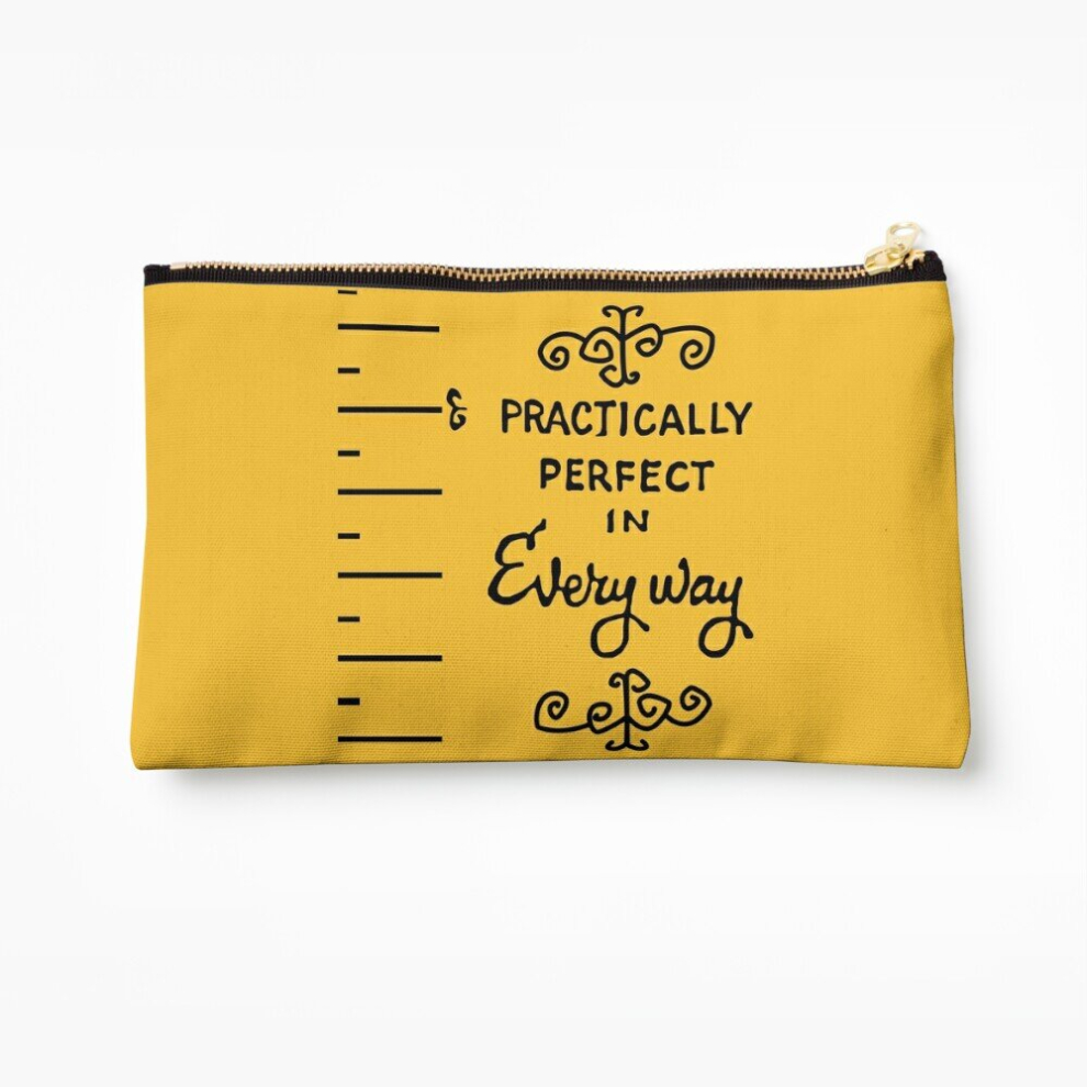 Whibos Makeup Bag Practically Perfect Cosmetic Organizer Tyvek Paper Bags Zipper Pouch