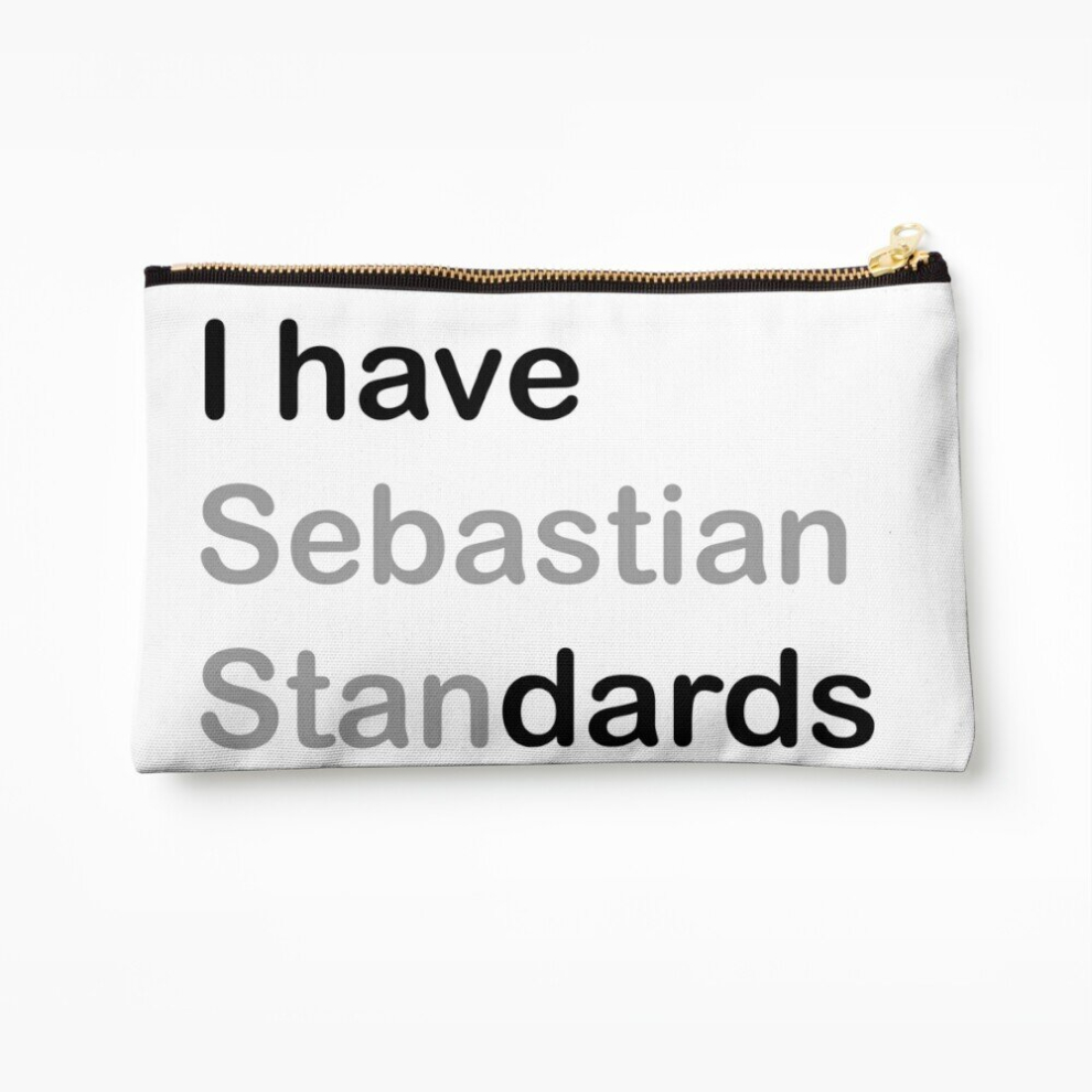 Whibos Makeup Bag I Have (Sebastian) Standards Cosmetic Organizer Tyvek Paper Bags Zipper Pouch