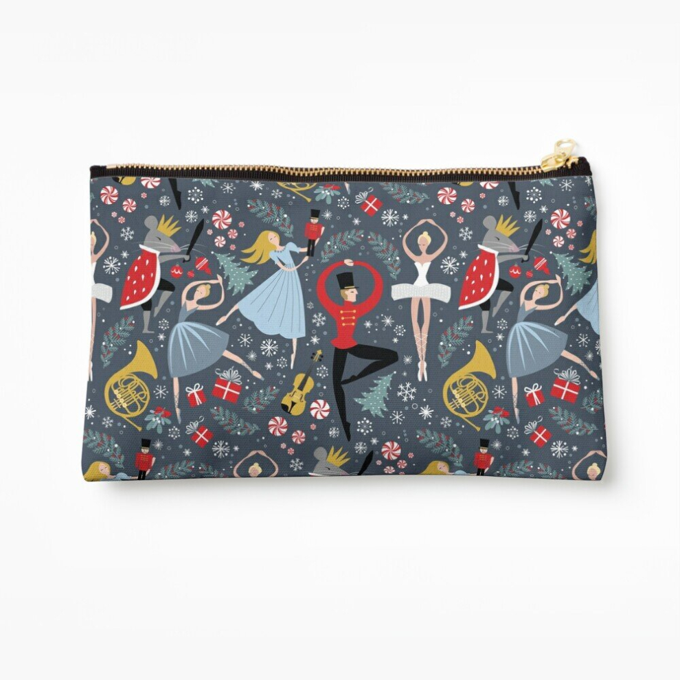 Whibos Makeup Bag Clara's Nutcracker Ballet Repeat Cosmetic Organizer Tyvek Paper Bags Zipper Pouch