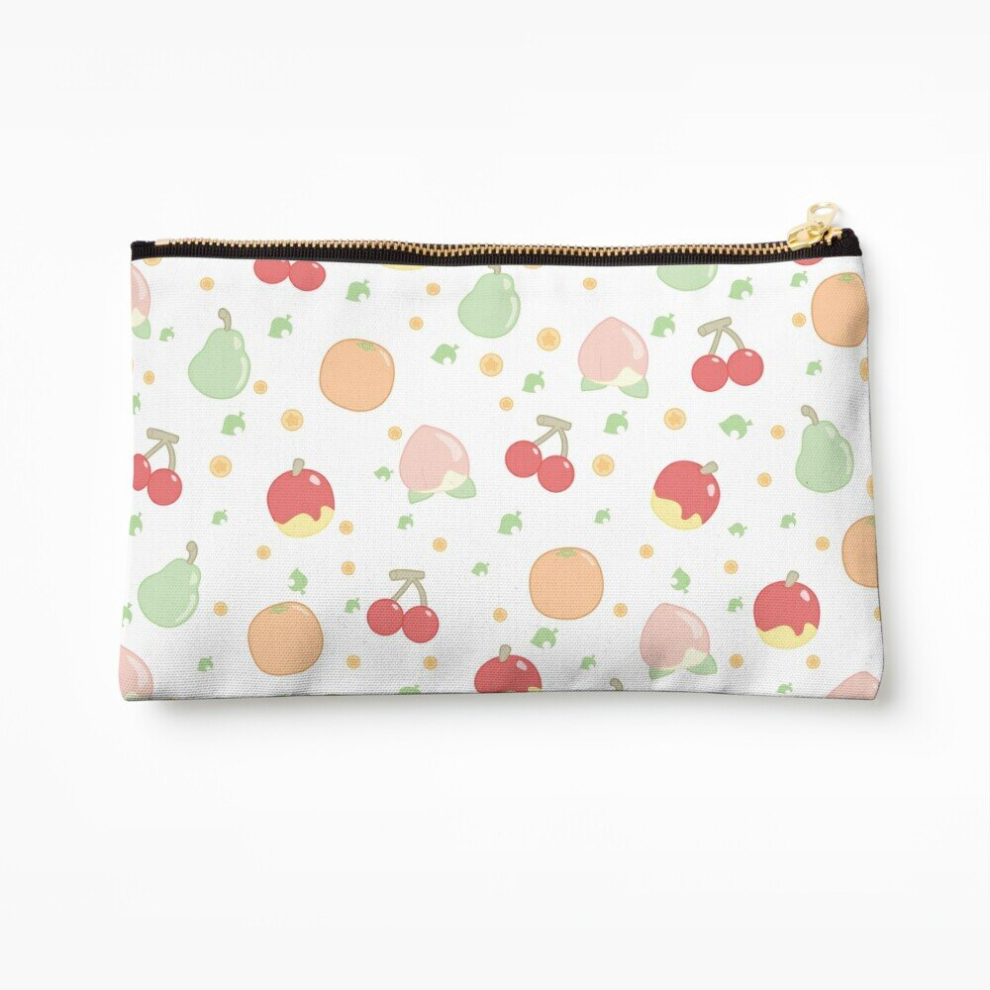 Whibos Makeup Bag Fruit Pattern Cosmetic Organizer Tyvek Paper Bags Zipper Pouch