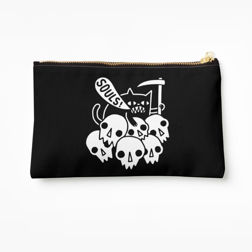 Whibos Makeup Bag Cat Got Your Soul? Cosmetic Organizer Tyvek Paper Bags Zipper Pouch