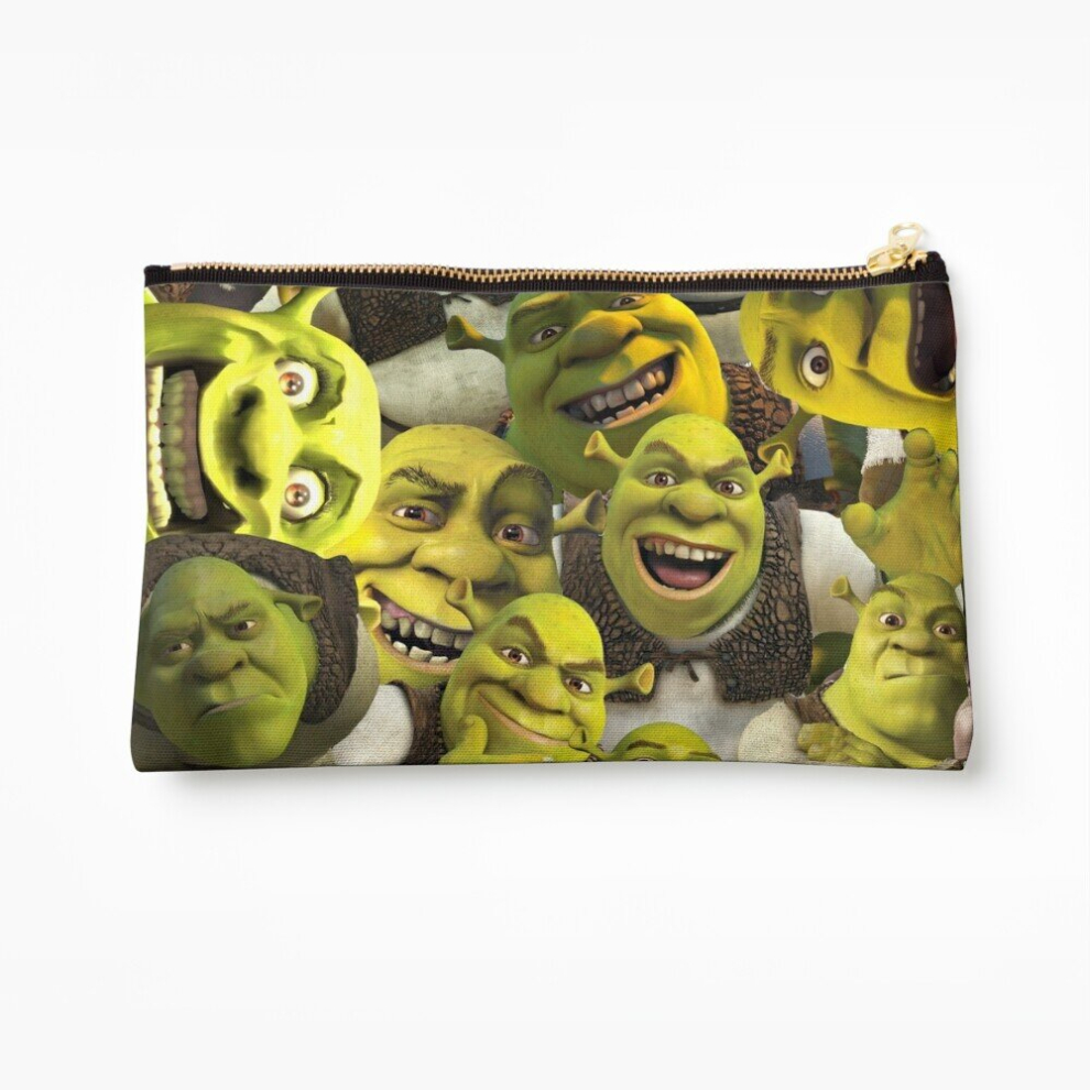 Whibos Makeup Bag Shrek Collage Cosmetic Organizer Tyvek Paper Bags Zipper Pouch