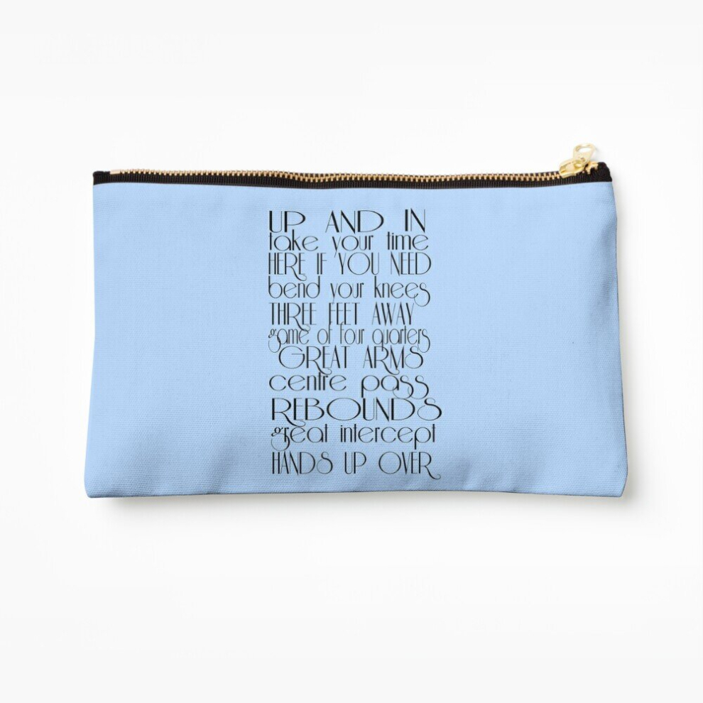 Whibos Makeup Bag Classic Netball Catchphrases Cosmetic Organizer Tyvek Paper Bags Zipper Pouch