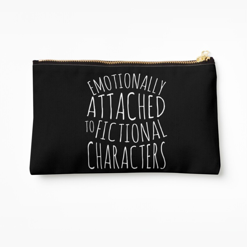 Whibos White Makeup Bag Emotionally Attached To Fictional Characters # Cosmetic Organizer Tyvek Paper Bags Zipper Pouch