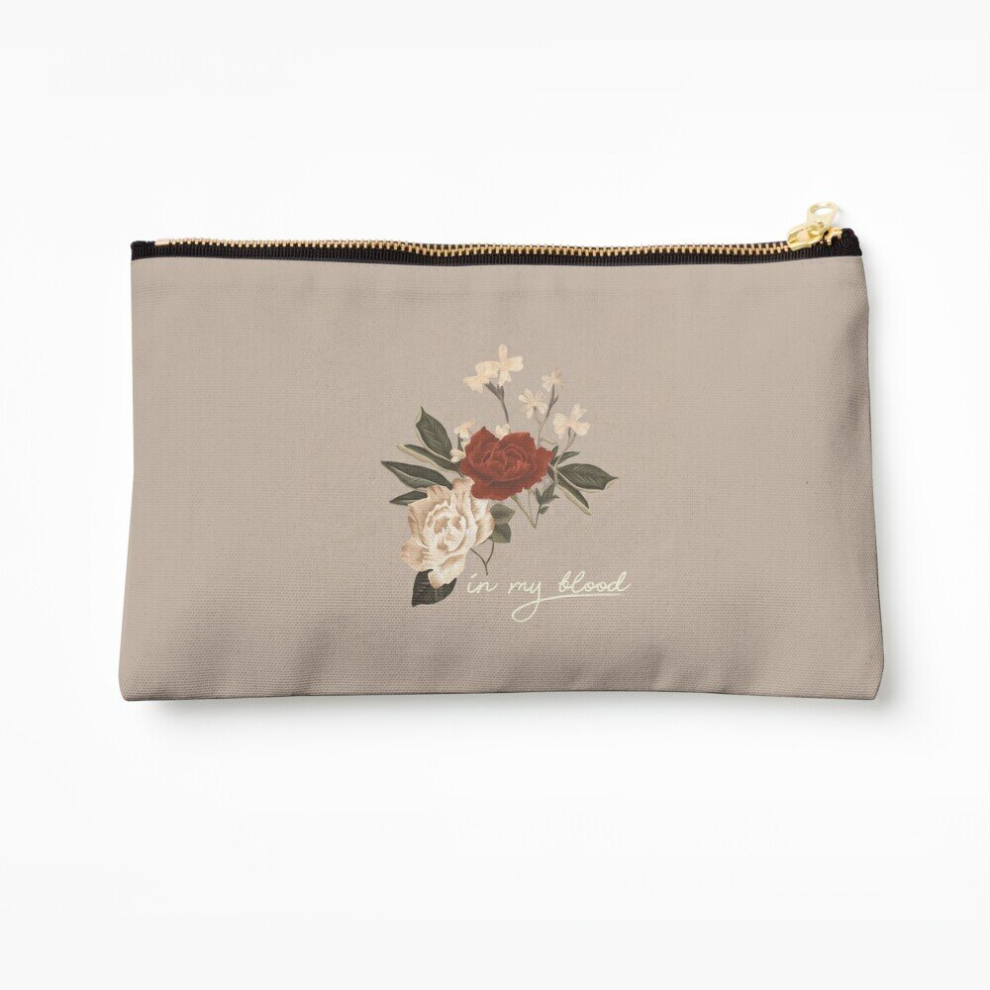 Whibos Makeup Bag Shawn - In My Blood Cosmetic Organizer Tyvek Paper Bags Zipper Pouch