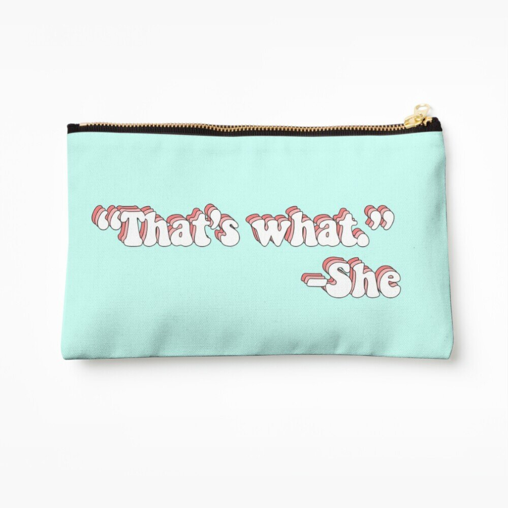 Whibos Makeup Bag Thats What She Said Cosmetic Organizer Tyvek Paper Bags Zipper Pouch