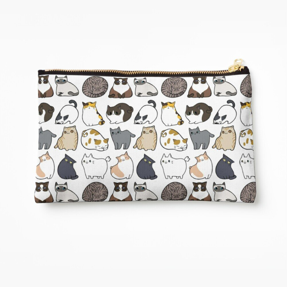 Whibos Makeup Bag Cats Cats Cats Cosmetic Organizer Tyvek Paper Bags Zipper Pouch