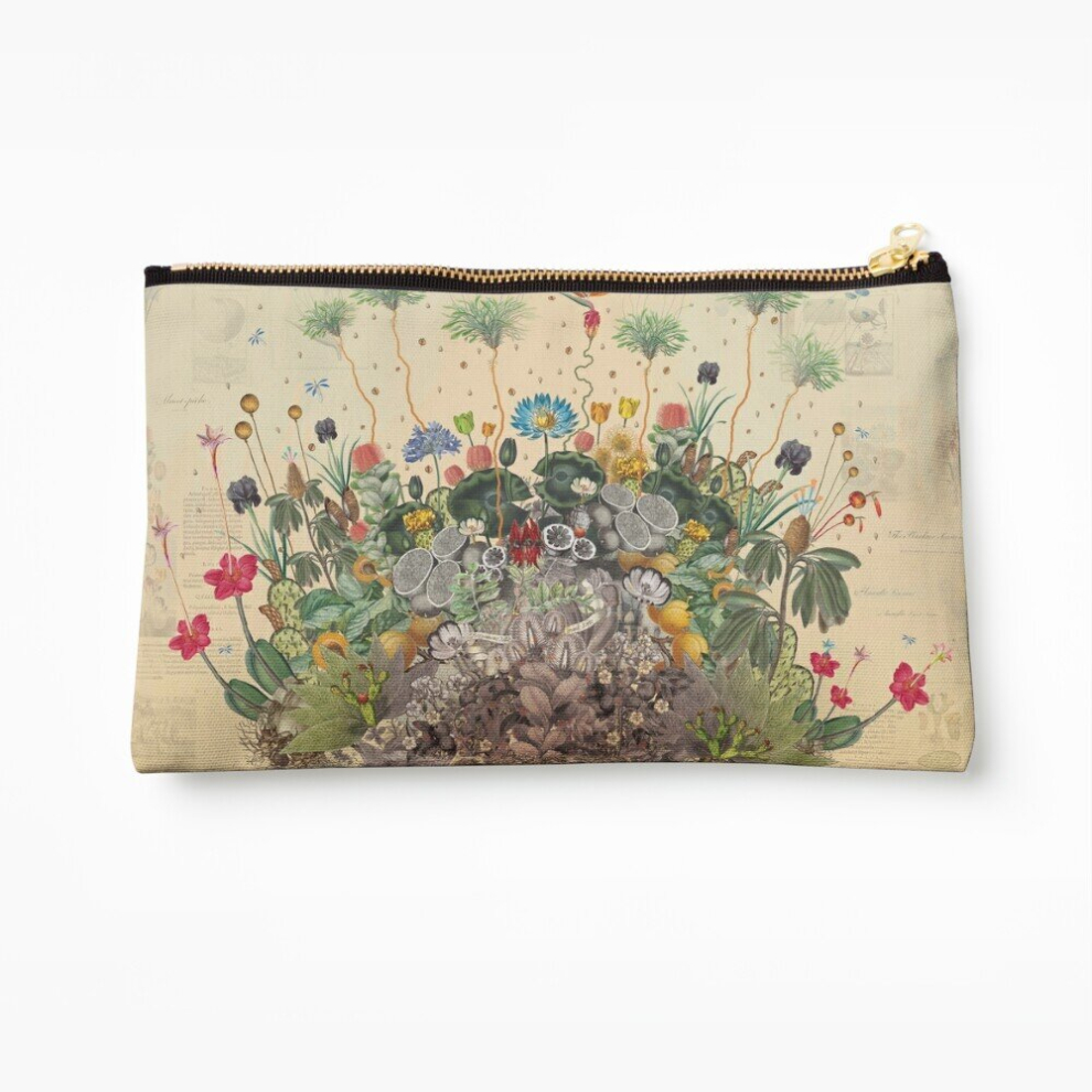Whibos Makeup Bag Fantastic Botanical Cosmetic Organizer Tyvek Paper Bags Zipper Pouch