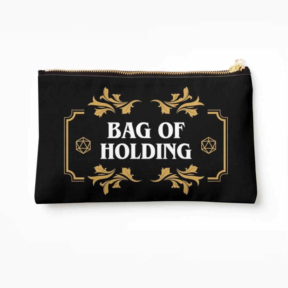 Whibos Makeup Bag Bag Of Holding Dice Container D20 Master Tabletop Rpg Addict Cosmetic Organizer Tyvek Paper Bags Zipper Pouch