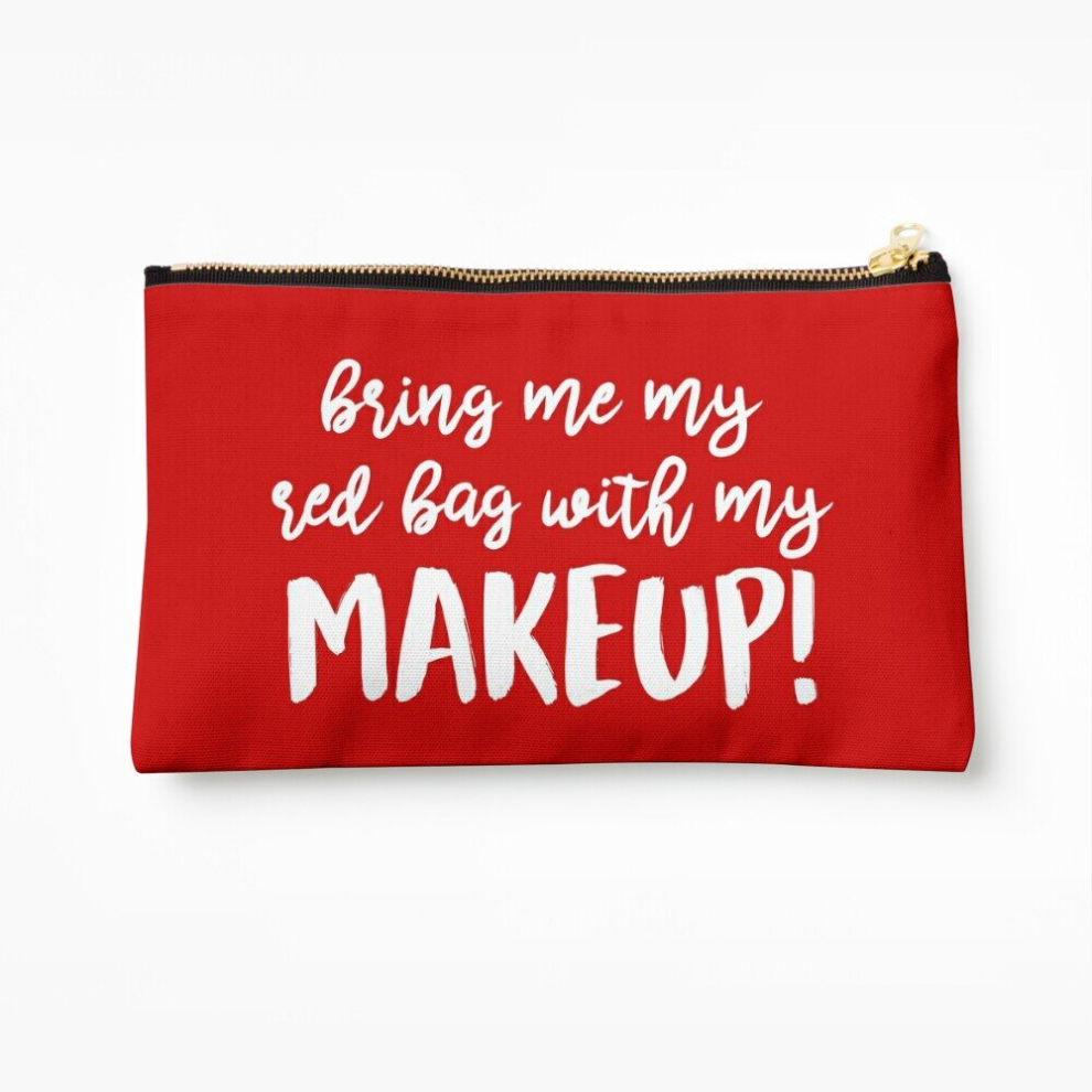 Whibos Red Makeup Bag Bag With Makeup Anfisa Cosmetic Organizer Tyvek Paper Bags Zipper Pouch