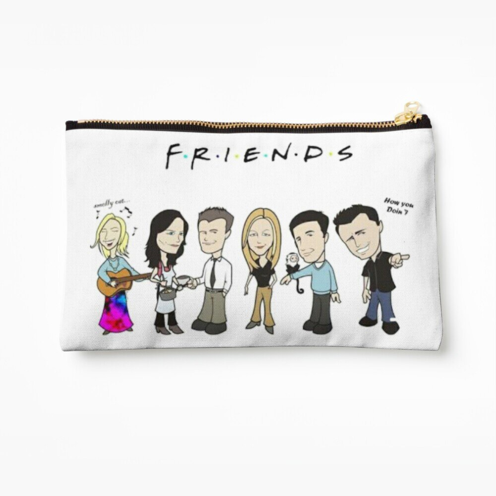 Whibos Makeup Bag Friends Cosmetic Organizer Tyvek Paper Bags Zipper Pouch