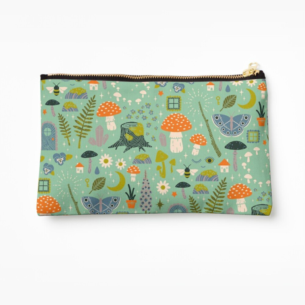 Whibos Makeup Bag Fairy Garden Cosmetic Organizer Tyvek Paper Bags Zipper Pouch