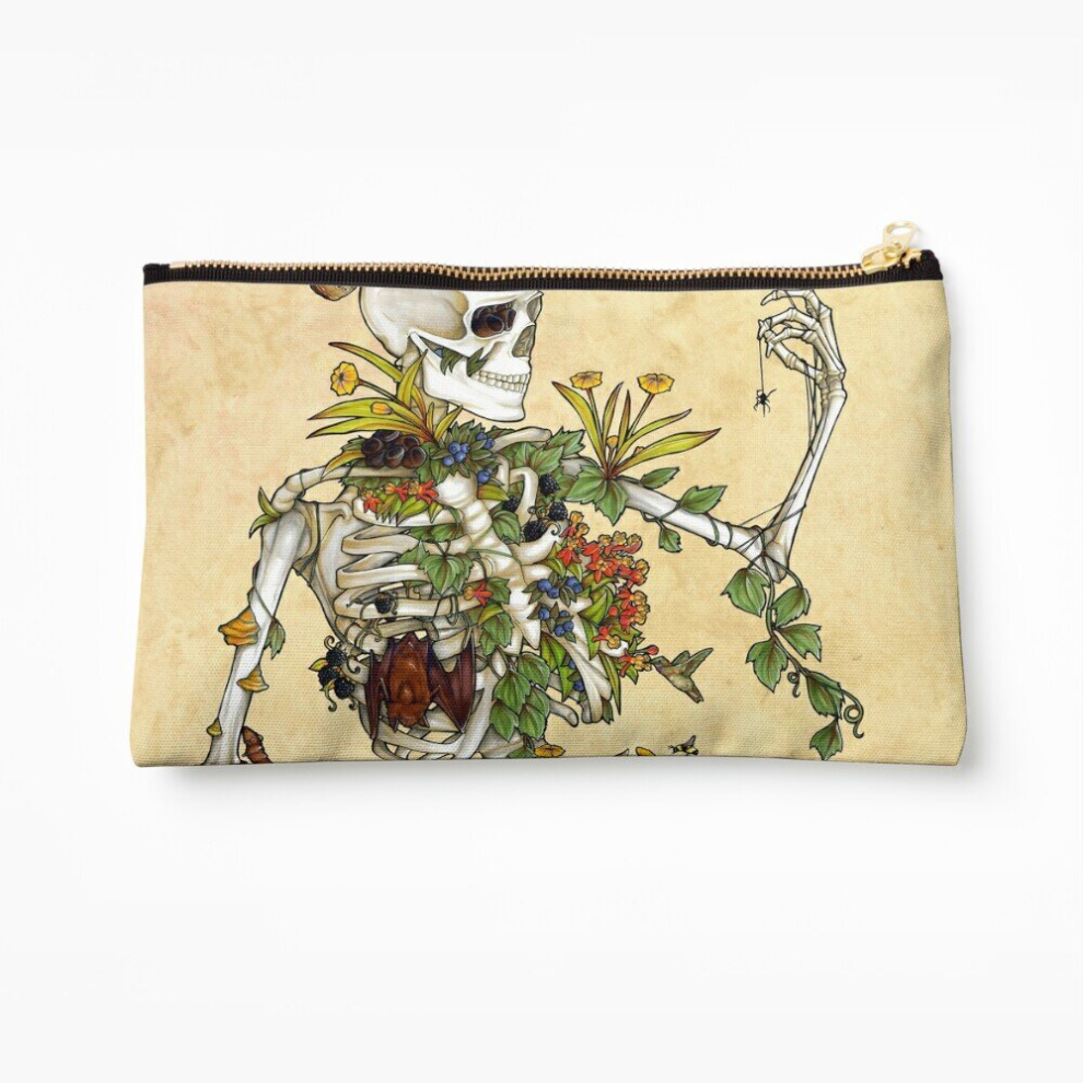 Whibos Makeup Bag Bones And Botany Cosmetic Organizer Tyvek Paper Bags Zipper Pouch