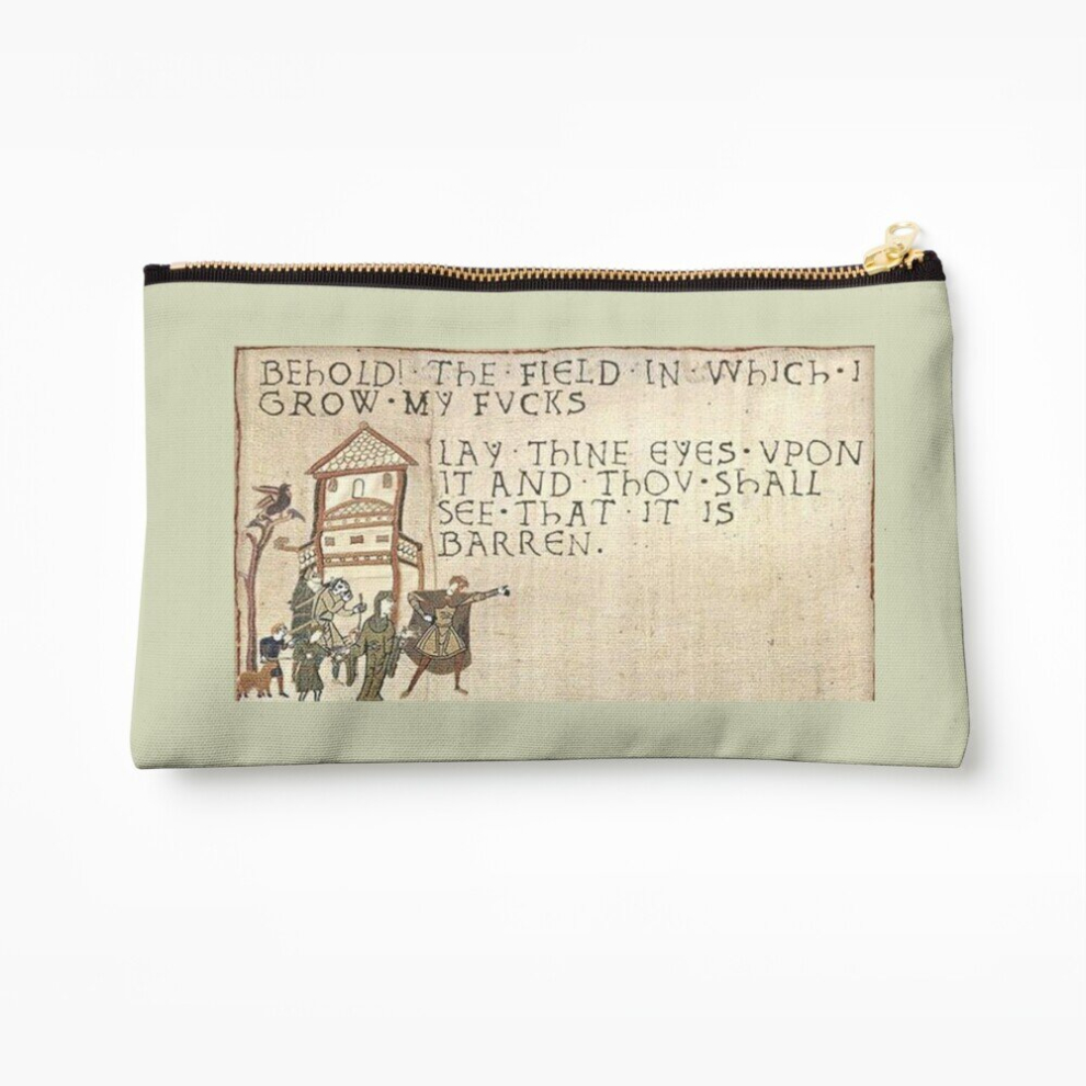 Whibos Makeup Bag Behold The Field! Cosmetic Organizer Tyvek Paper Bags Zipper Pouch