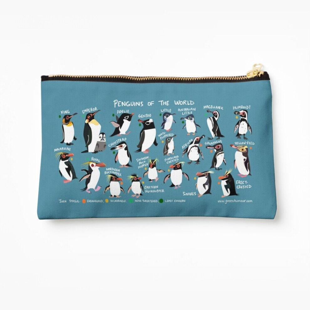 Whibos Makeup Bag Penguins Of The World Cosmetic Organizer Tyvek Paper Bags Zipper Pouch