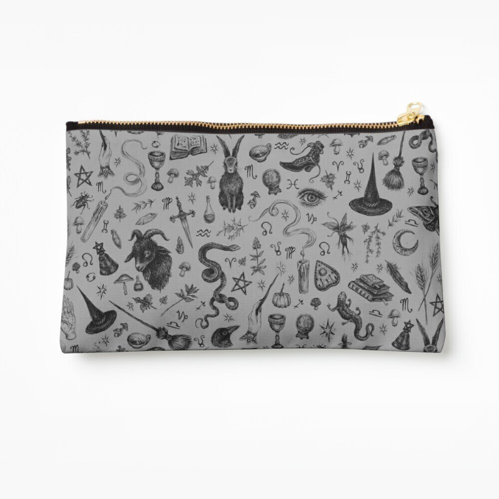 Whibos Makeup Bag Salem Witch Cosmetic Organizer Tyvek Paper Bags Zipper Pouch