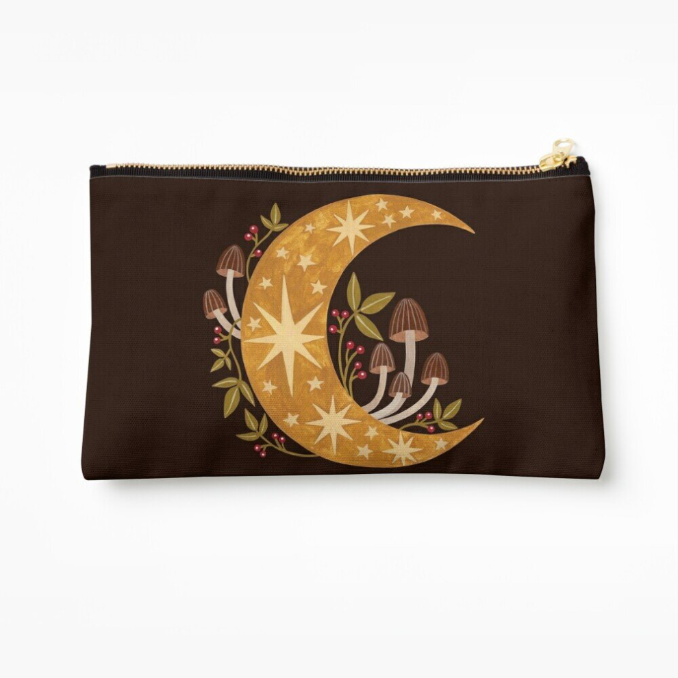 Whibos Makeup Bag Forest Moon Cosmetic Organizer Tyvek Paper Bags Zipper Pouch