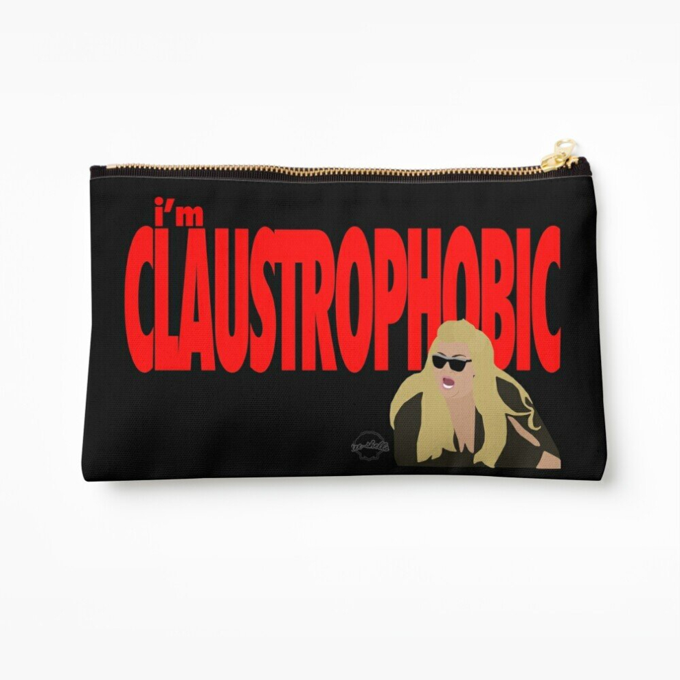 Whibos Makeup Bag Gemma Collins "I'm Claustrophobic!" Cosmetic Organizer Tyvek Paper Bags Zipper Pouch