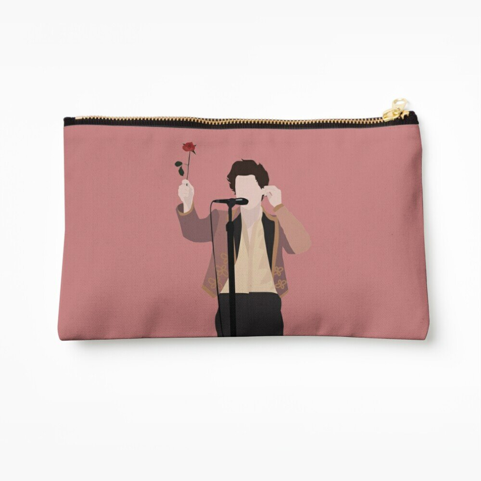 Whibos Makeup Bag Harry Styles Rose Cosmetic Organizer Tyvek Paper Bags Zipper Pouch