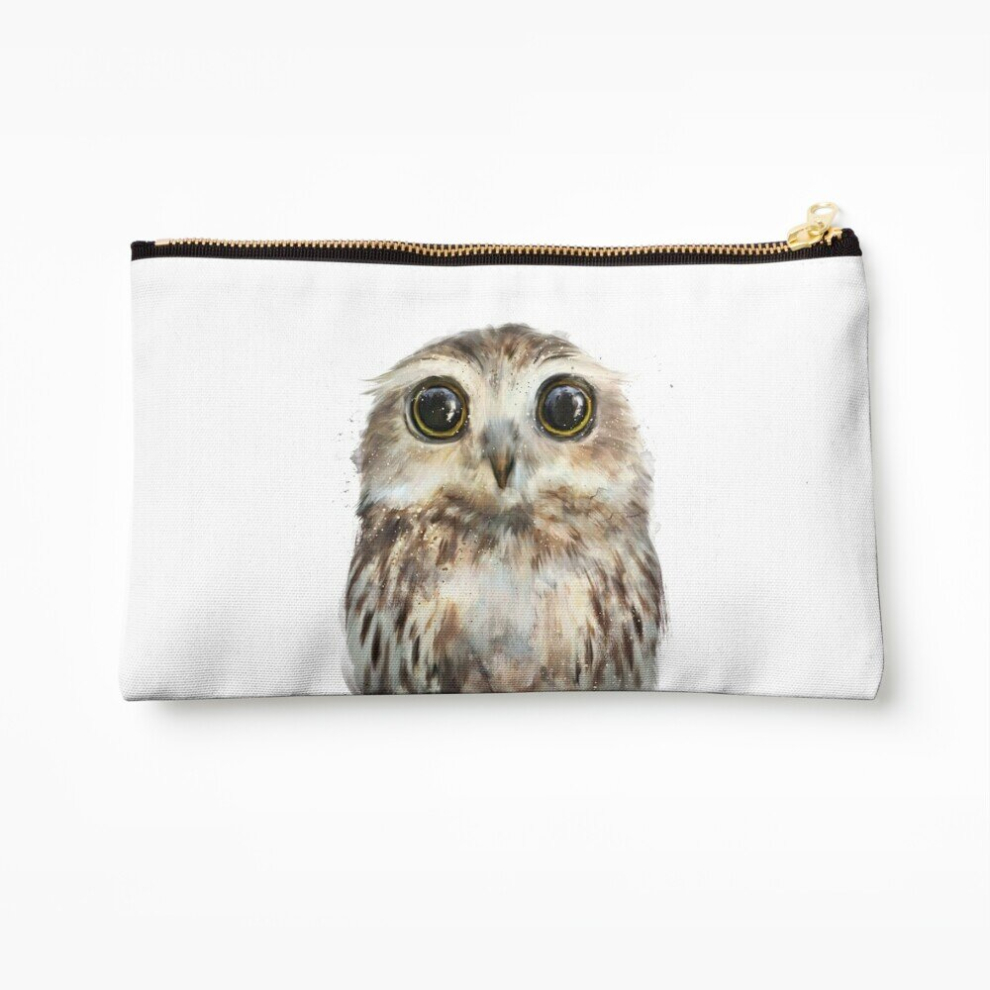 Whibos Makeup Bag Little Owl Cosmetic Organizer Tyvek Paper Bags Zipper Pouch