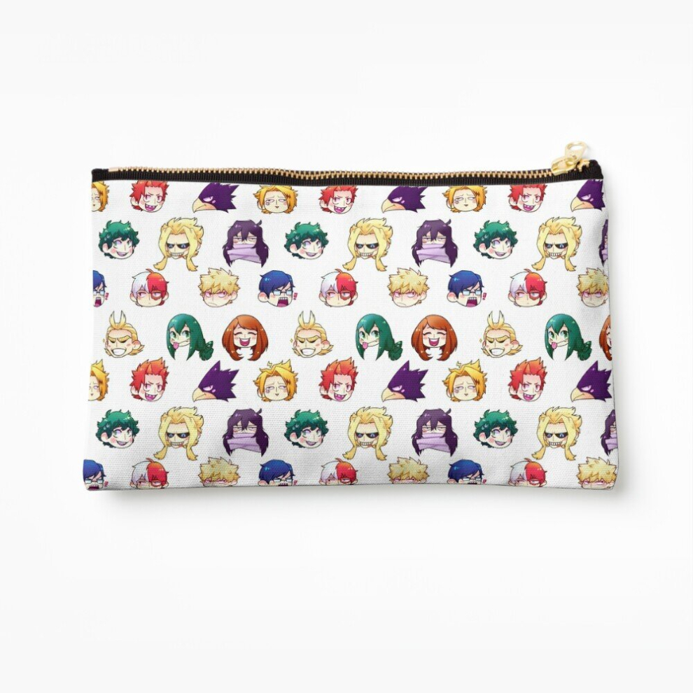Whibos Makeup Bag Bnha Pattern Cosmetic Organizer Tyvek Paper Bags Zipper Pouch