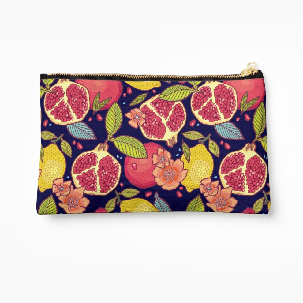 Whibos Makeup Bag Mysterious Tropical Garden. Cosmetic Organizer Tyvek Paper Bags Zipper Pouch