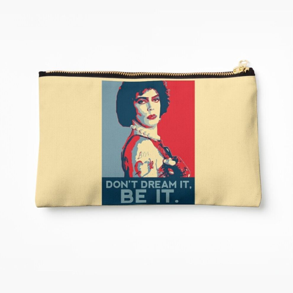 Makeup Bag Don't dream it, BE it. Cosmetic Organizer Tyvek Paper Bags Zipper Pouch