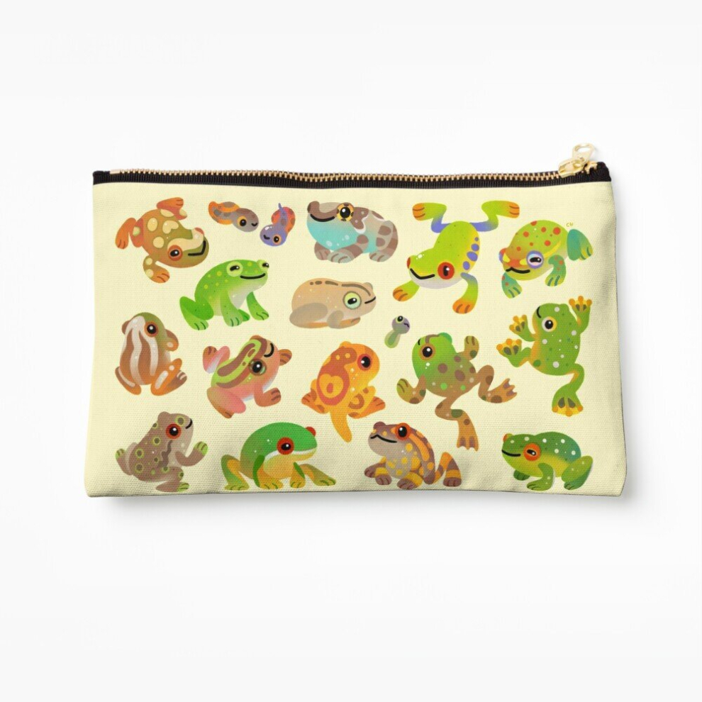 Whibos Makeup Bag Tree Frog Cosmetic Organizer Tyvek Paper Bags Zipper Pouch