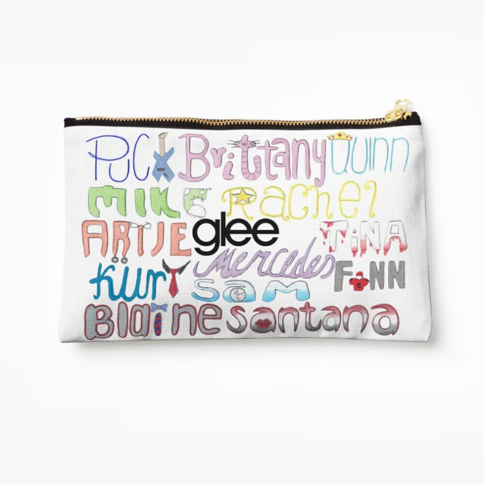 Whibos Makeup Bag Glee Large Cosmetic Organizer Tyvek Paper Bags Zipper Pouch