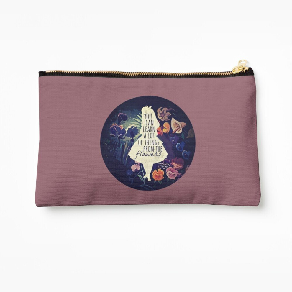 Whibos Makeup Bag Golden Afternoon Cosmetic Organizer Tyvek Paper Bags Zipper Pouch